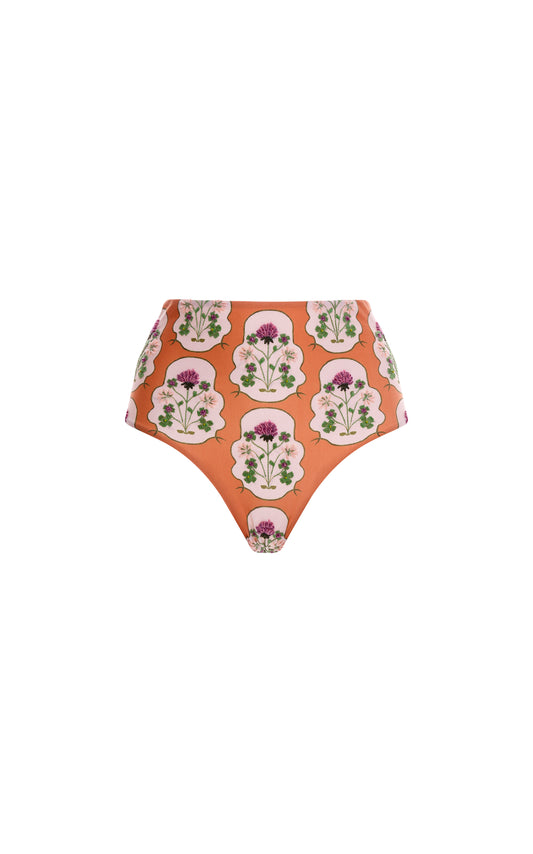 Magenta Trebol Bikini Bottom