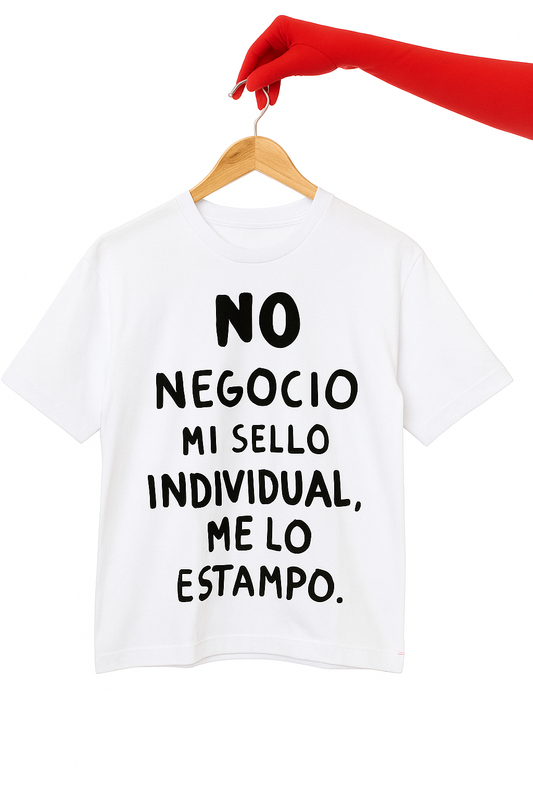 Camiseta No negocio mi sello individual