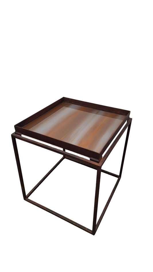 Mesa auxiliar en hierro